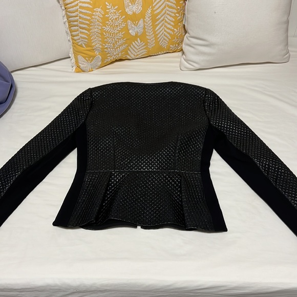 bcbg leather zip up top - Picture 3 of 5